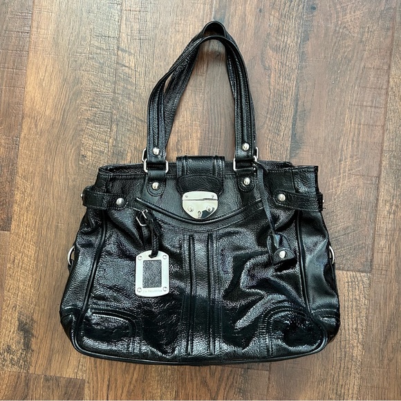 VIA REPUBBLICA black patent leather bag, made in Italy - Picture 2 of 12